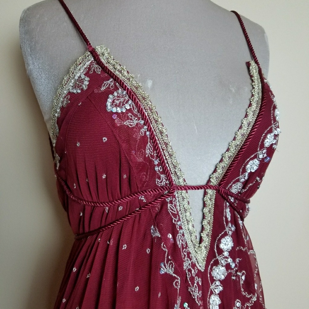 SOLD Free People Maja Raja Embellished Backless - Picture 4 of 7